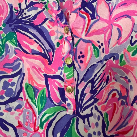 Lilly Pulitzer Marvell's Top "Isn't She Lilly" Sz S - Picture 3 of 6